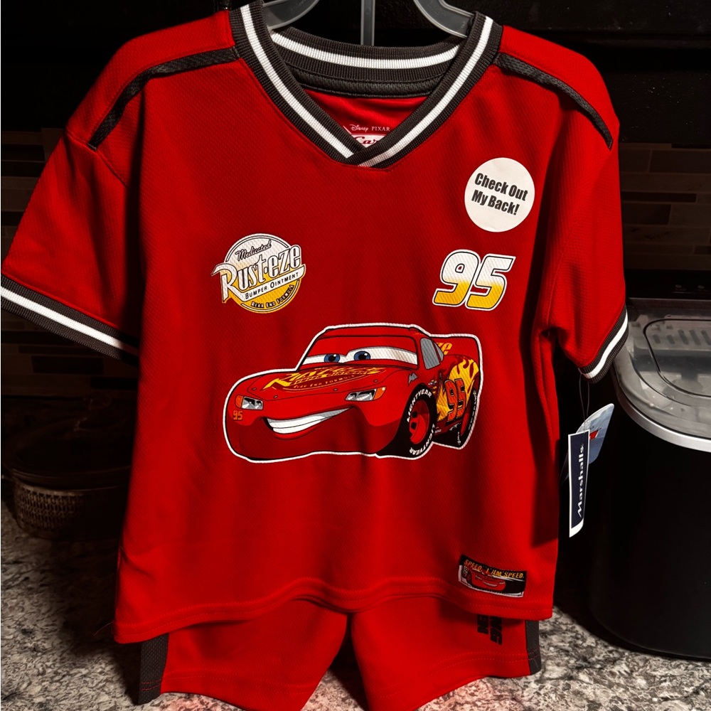 Disney Red Lightning McQueen Tee and Shorts Set
